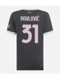 AC Milan Strahinja Pavlovic #31 Tredjedrakt Dame 2024-25 Korte ermer